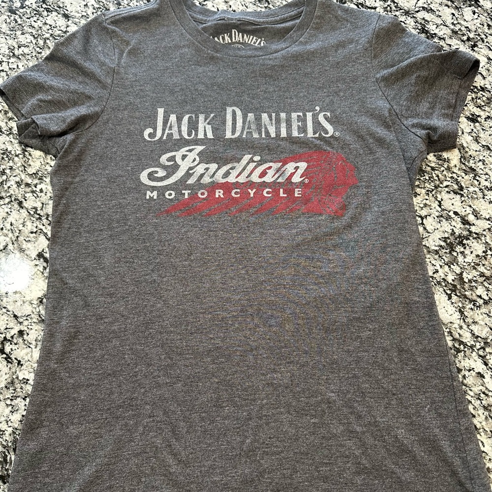 XL Jack Daniels & Indian Motorcycle tee